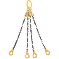 Цепной строп Сталь-91 4СЦ - 6,7/8000 звено ОВ увеличенное, укоротители, крюки самозак.