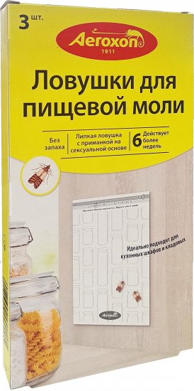 Липкая ловушка для пищевой моли Aeroxon 3 шт