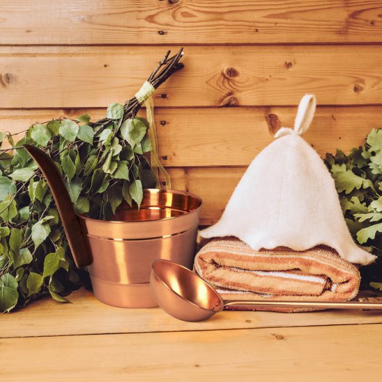 Ковш Банные штучки медный 0,2 л (32030)