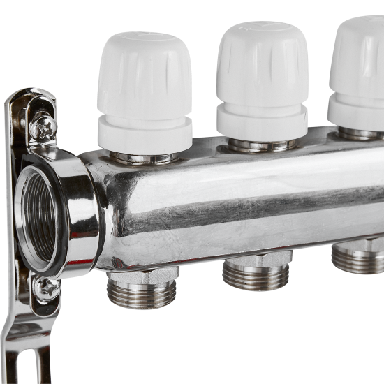 Коллекторная группа Valtec на 3 выхода 1x3/4 евроконус