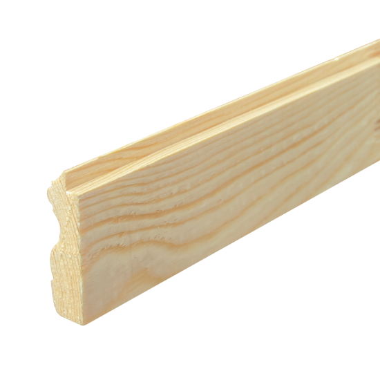 Багетный погонаж деревянный сращенный тип 3 13x49x2200 мм хвоя Экстра
