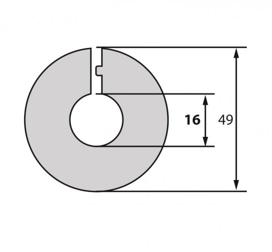 Обвод для труб «Белый» 16 мм, 2 шт.