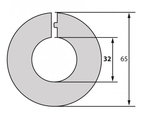 Обвод для труб «Белый» 32 мм, 2 шт.