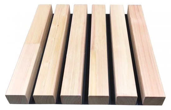 Декоративный брусок сращенный 40x60x3000 мм хвоя сорт Экстра прямой с фаской угла