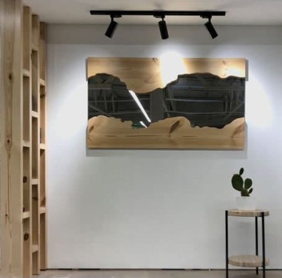 Слэб 40х(300-350)х1450 мм сосна