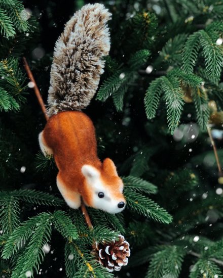 Декоративная фигура «Белка на веточке», 40 см