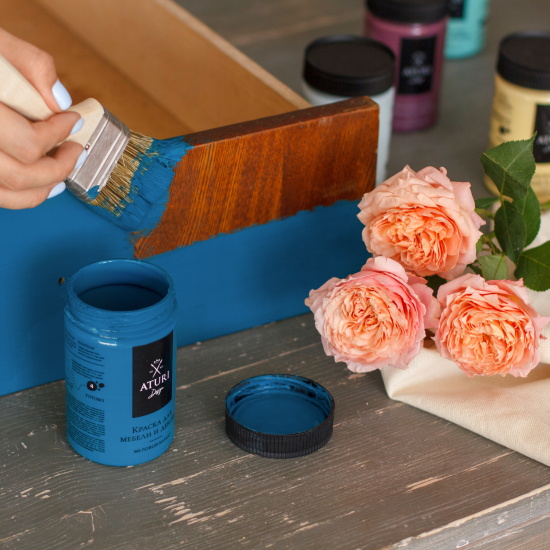 Краска для мебели меловая Aturi Design цвет глубокие чувства 400 г