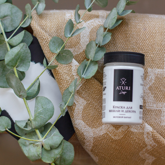 Краска для мебели меловая Aturi Design цвет белоснежный 830 г