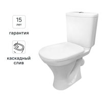 Унитаз-компакт Sanita Master косой выпуск двойной слив