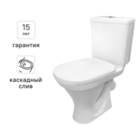 Унитаз-компакт Sanita Master косой выпуск двойной слив