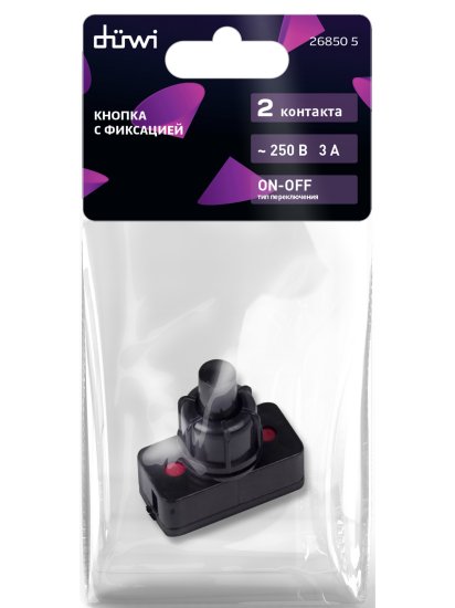 Выключатель-кнопка Duwi PBS-17A2
