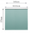 Штора рулонная блэкаут Inspire Santos 160x175 см бирюзовая Celadon 2