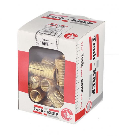 Анкер для бетона 16х40 мм латунный (25 шт.)