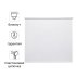 Штора рулонная блэкаут Inspire Santos 180x175 см белая White 0