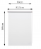 Штора рулонная блэкаут Inspire Santos 80x160 см белая White 0