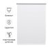 Штора рулонная блэкаут Inspire Santos 80x160 см белая White 0