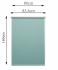 Штора рулонная блэкаут Inspire Santos 80x160 см бирюзовая Celadon 2