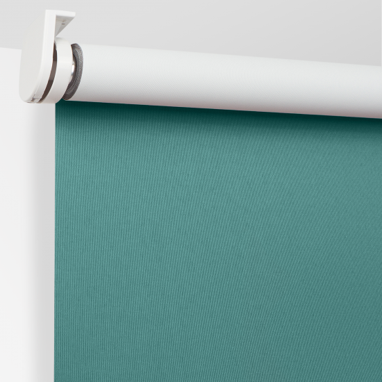 Штора рулонная блэкаут Inspire Santos 120x175 см бирюзовая Celadon 2