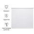 Штора рулонная блэкаут Inspire Santos 160x175 см белая White 0