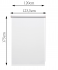 Штора рулонная блэкаут Inspire Santos 120x175 см белая White 0