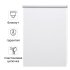 Штора рулонная блэкаут Inspire Santos 120x175 см белая White 0
