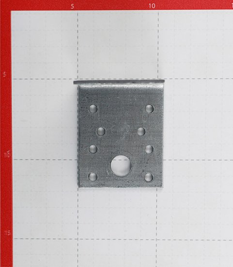 Уголок крепежный оцинкованный 70х70х55х2.5 мм