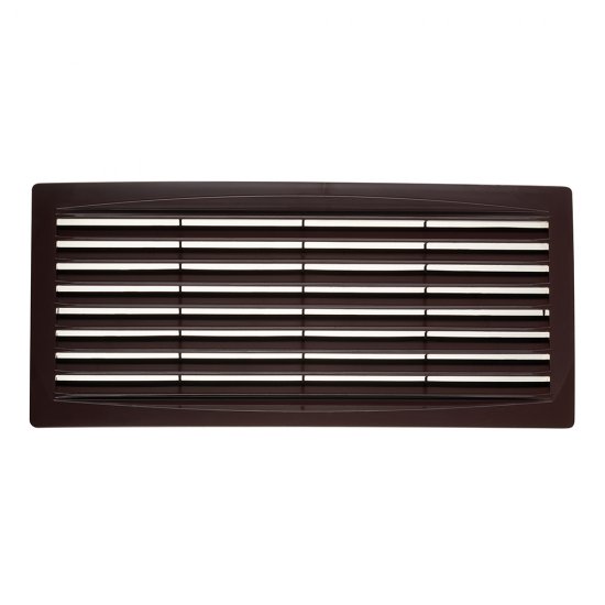 Решетка вентиляционная пластиковая переточная Era ДП 300х135 мм коричневая