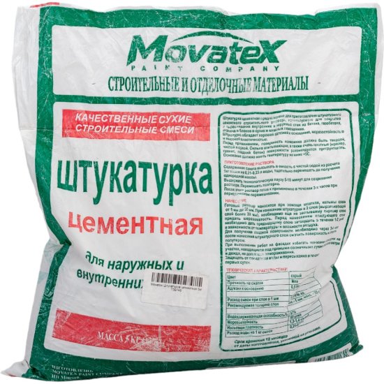 Цементная штукатурка Movatex Т39748