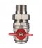 Кран шаровой латунный Valtec Base 3/4 ВР(г) х 3/4 НР(ш) бабочка с полусгоном угловой (VT.228.N.05)