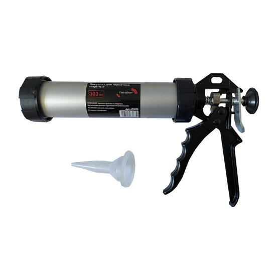 Пистолет для герметика закрытый 300 мл Hesler