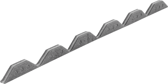 Заполнитель карнизов Ондулин DIY 0.855 м серый