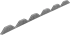 Заполнитель карнизов Ондулин DIY 0.855 м серый