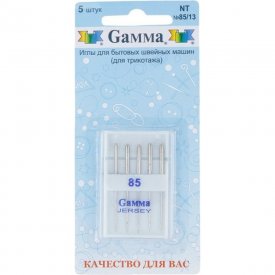 Иглы для бытовых швейных машин для трикотажа Gamma NT №85/10