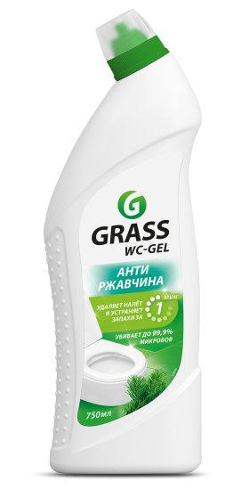 Средство для чистки сантехники Антиржавчина Grass WC-gel 0.75 л