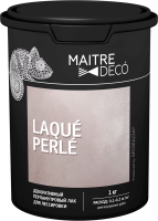 Лак декоративный перламутровый Maitre Deco «Laque Perle» для лессировки 1 кг