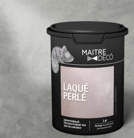 Лак декоративный перламутровый Maitre Deco «Laque Perle» для лессировки 1 кг