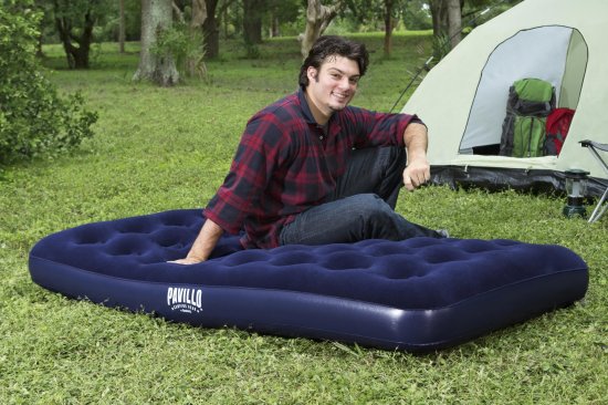 Надувная кровать Bestway Twin полутороспальный 188x99x22 см синий