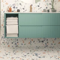 Керамогранит Шахтинская Плитка Гермес 40x40x0.8 см 1.6 м² матовый цвет белый терраццо