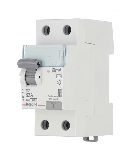 УЗО Legrand TX3 63А 1P+N тип AC 30 мА 10 кА (403002)