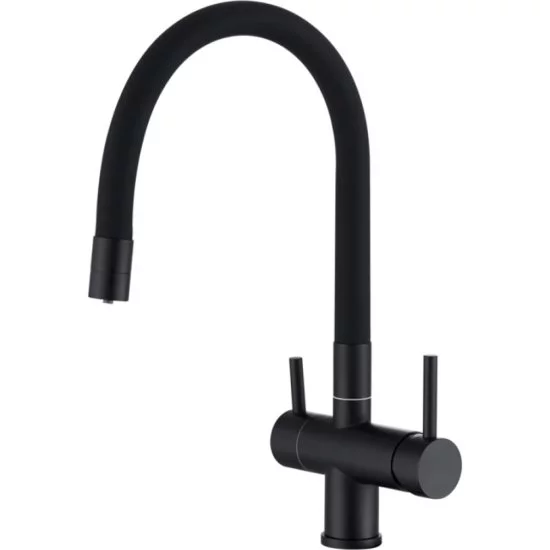 Кухонный смеситель EMAR ЕС - 3015 black