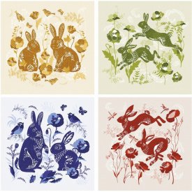 Подставка под горячее МУЛЬТИДОМ Зайцы налужайке