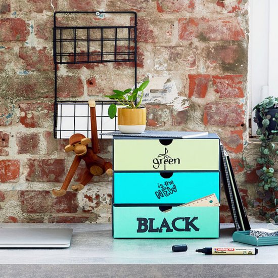 Маркер перманентный Edding EcoLine 22 черный грифель 1-5 мм