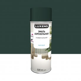 Эмаль аэрозольная декоративная Luxens матовая цвет зеленый мох 520 мл