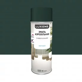Эмаль аэрозольная декоративная Luxens матовая цвет зеленый мох 520 мл