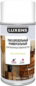 Лак аэрозольный алкидный Luxens сатинированный бесцветный 210 мл