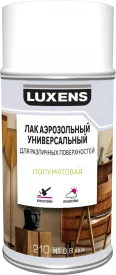 Лак аэрозольный алкидный Luxens сатинированный бесцветный 210 мл