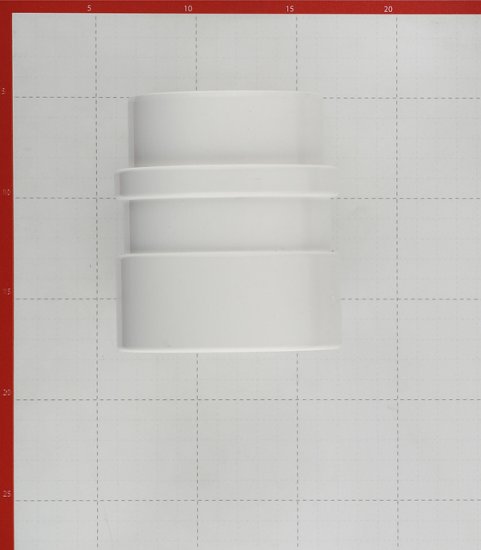 Муфта водосточной трубы Docke Lux пластиковая соединительная d100 мм пломбир RAL 9003