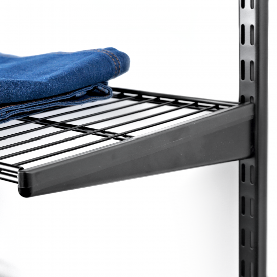 Кронштейн для полок НСХ 31.1x5,6x1,2 см нагрузка до 20 кг цвет чёрный