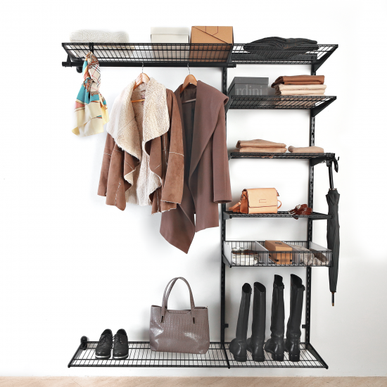 Кронштейн для полок НСХ 31.1x5,6x1,2 см нагрузка до 20 кг цвет чёрный