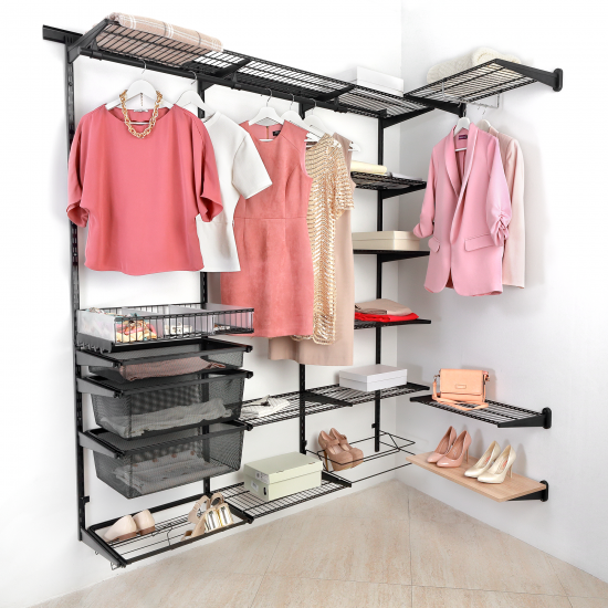 Кронштейн для полок НСХ 31.1x5,6x1,2 см нагрузка до 20 кг цвет чёрный